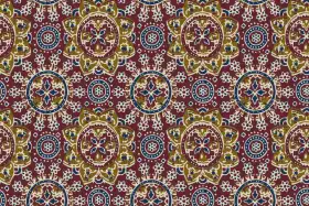 Ajrakh Mandala Floral Seamless Textile Pattern