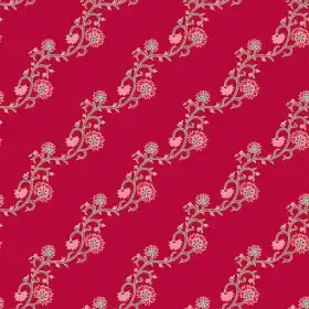 Diagonal Floral Vine Seamless Print