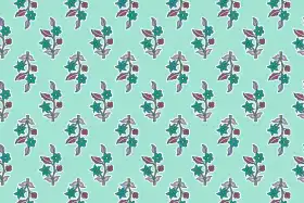 Botanical Floral Textile Design Kit – Buti , Border & Jaal Pack