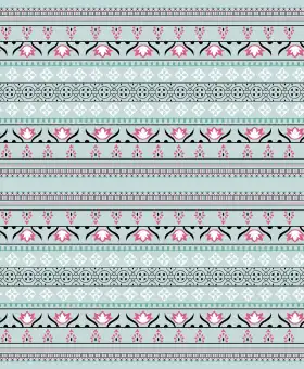 Heritage Floral Stripe
